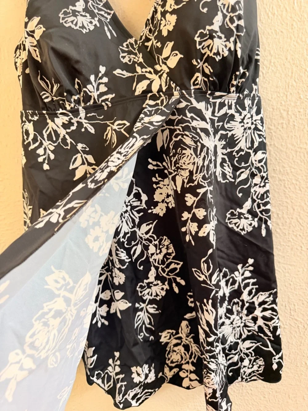 Swim 365 b&w print swim dress